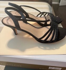 Size 10 medium used one time only for two hours formal sandals paid $75 asking $15