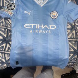 Manchester City Home Jersey 23/24 Champions League 