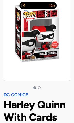 Funko Pop Harley Qunn with cards