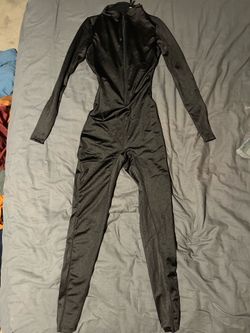 Skims long sleeve jumpsuit, Small, Black