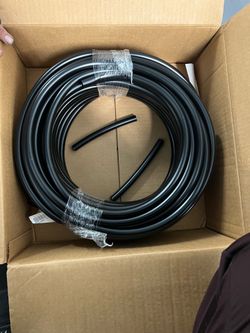 100ft 1/2 inch black poly vinyl tubing hydrofarm
