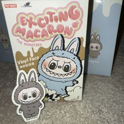 Pop Mart Exciting Macaron The Monsters Labubu - Sesame Bean