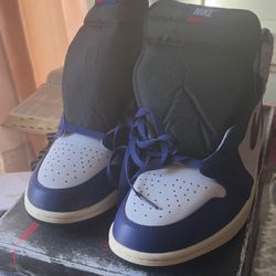JORDAN 1 RETRO HIGH OG 'WHITE DEEP ROYAL BLUE'