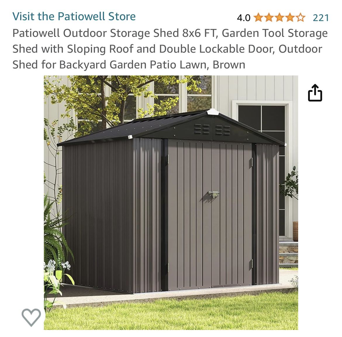 Shed Brand New In Box 