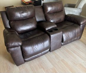 Brown couches