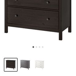 Two IKEA Hemnes Three Drawer Dresser