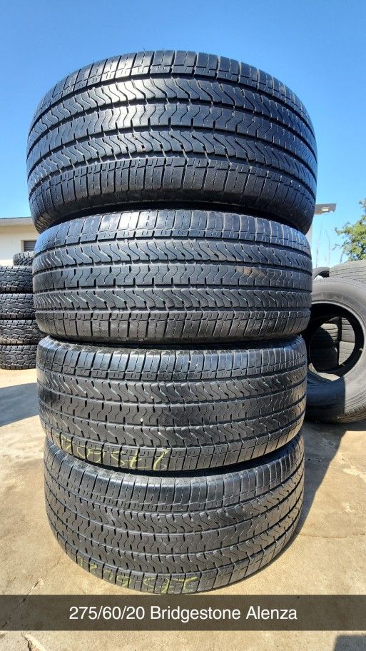 275/60/20 Bridgestone Alenza 350$
