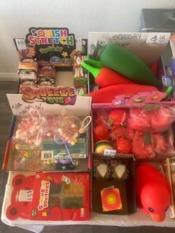 Large assortment of Squishy and Sensory Fidget Toys