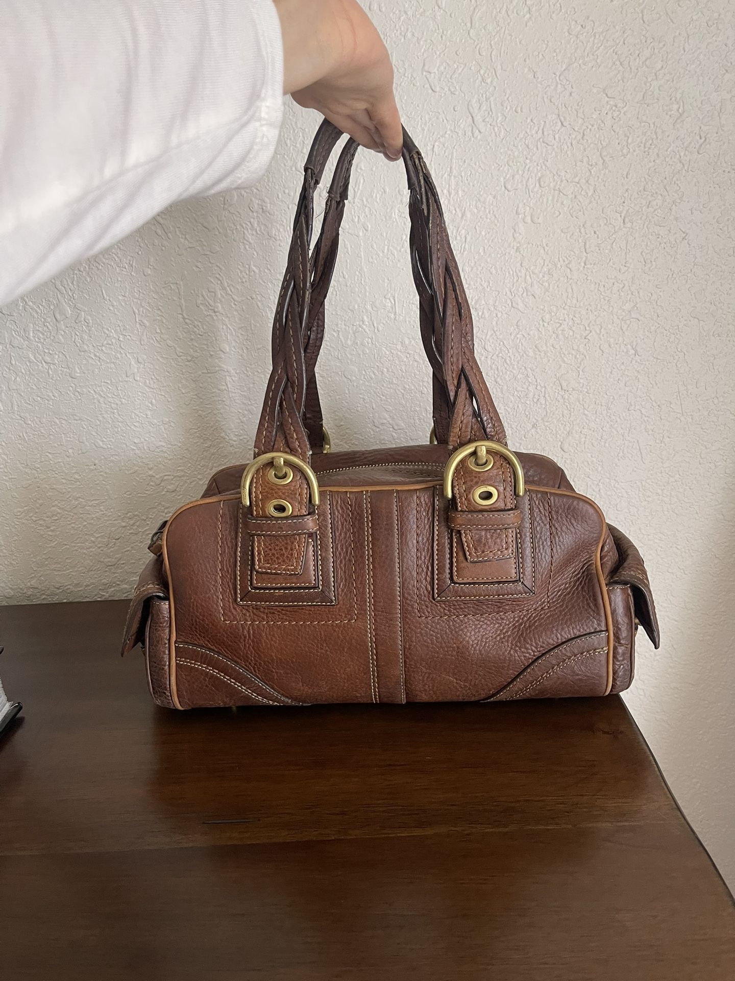 Vintage Y2K Coach Signature Mia Satchel Purse 10048