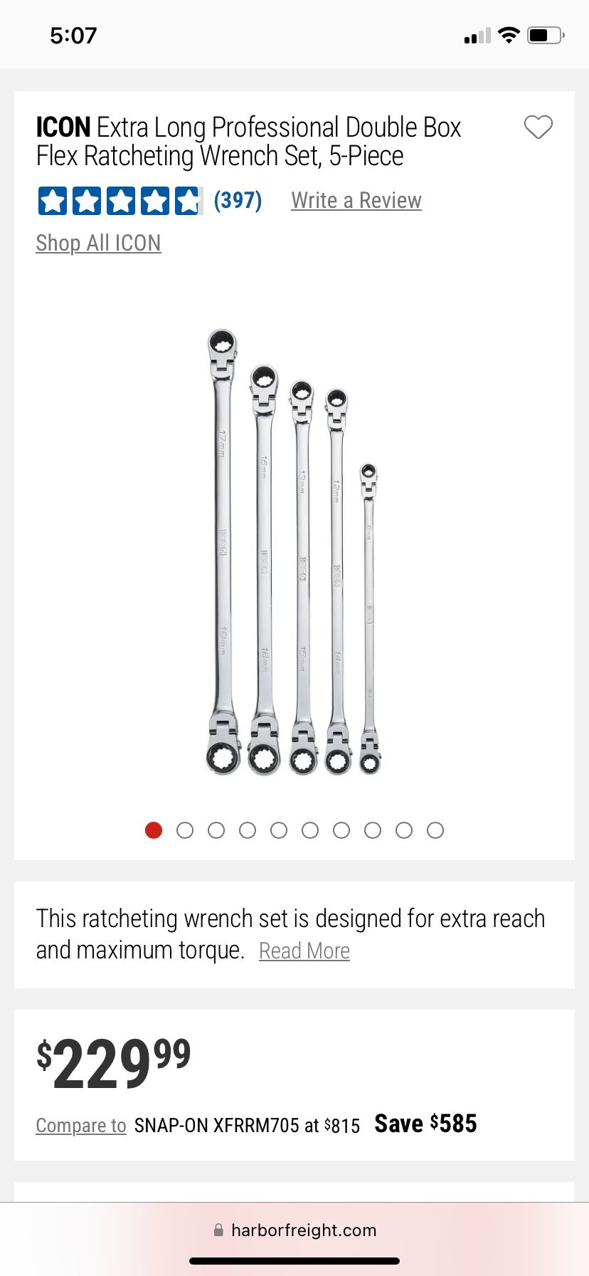 ICON Double Box Flex Ratcheting Wrenches “FIRM”