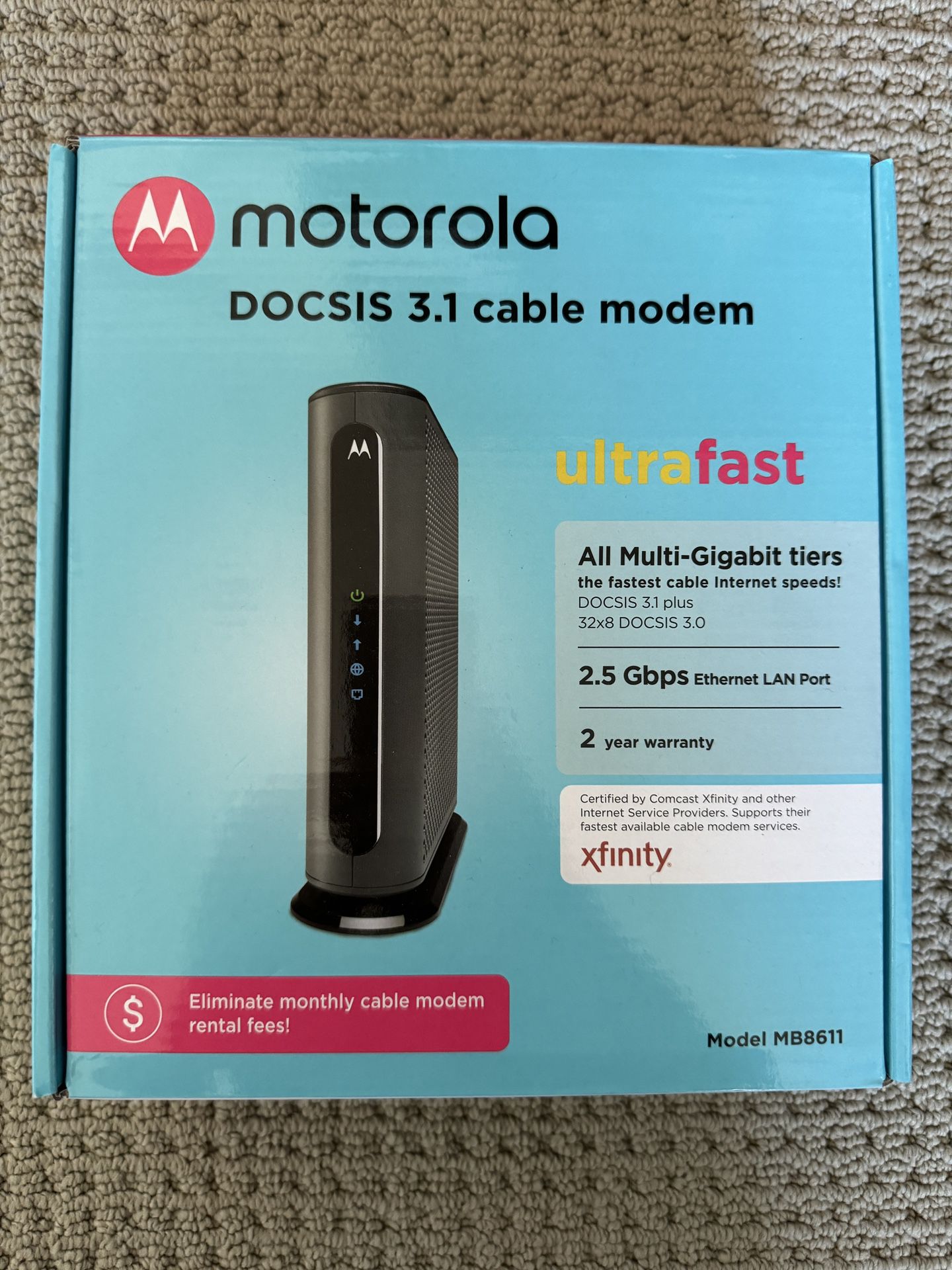 Motorola MB8611 DOCSIS3.1 Cable Modem