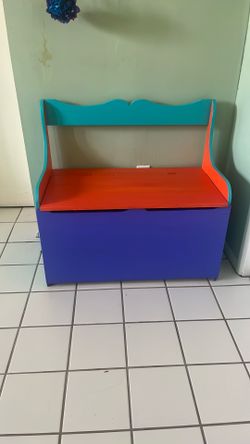 Hand Painted Wooden Bench