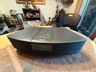Bose Wave Radio AWR1-1W Black Clock Radio AM/FM  - no remote- battery door missing