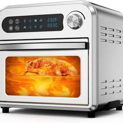 MOOSOO Air Fryer Oven, 10.6 QT Air Fryer Toaster Oven Combo with Digital Screen
