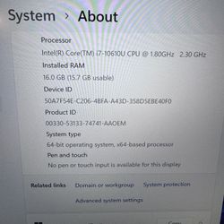 Lenovo Thinkpad Carbon X1 Gen 8