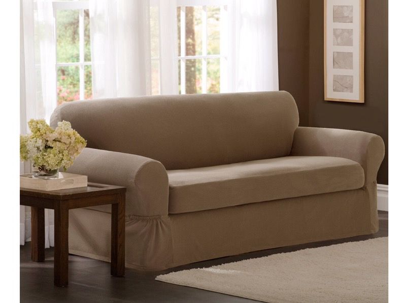 New in Box Maytex Stretch Pixel 2-Piece Sofa Slipcover