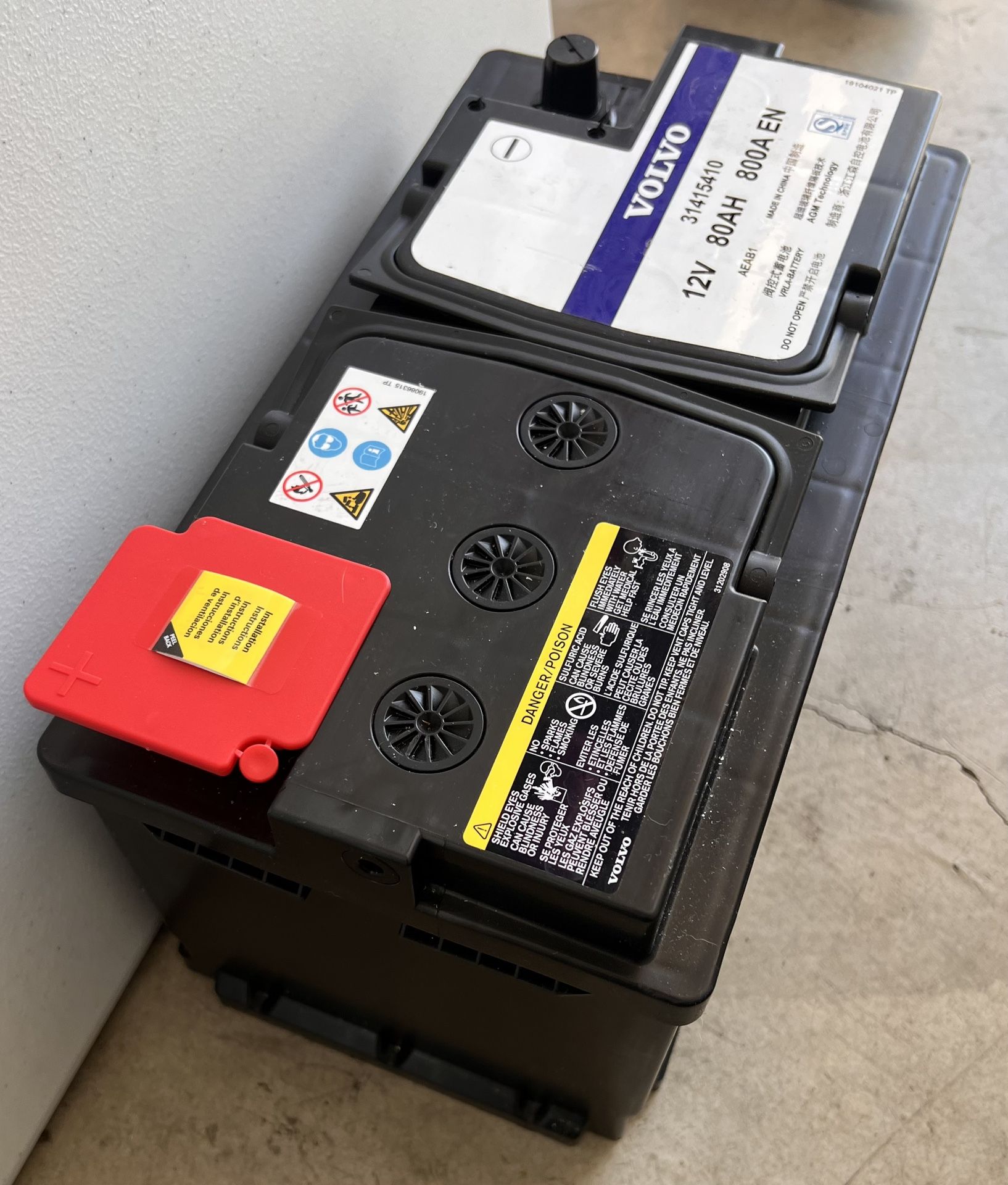 Volvo Vehicle AGM Battery 12V 80AH 800A S60 S80 S90 V90 XC60 XC90