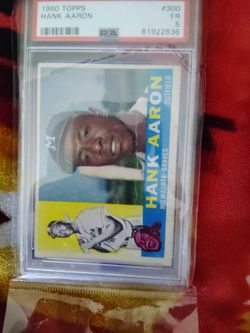 HANK AARON PSA 1.5 Original Card From That Era Not A Replica Reprint 