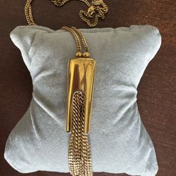 Vintage Monet Tassel Pendant 