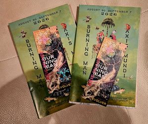 2 burning man Tickets 2026 And 1 Vehicle Pass