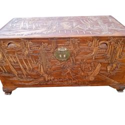 Japanese Hand Carved Chest