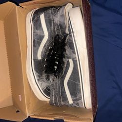 Vans “ Sk8-Hi Tapered Denim Destroy Black Marshmallow 