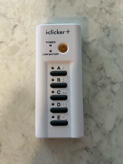 iClicker+ Student Response Remote