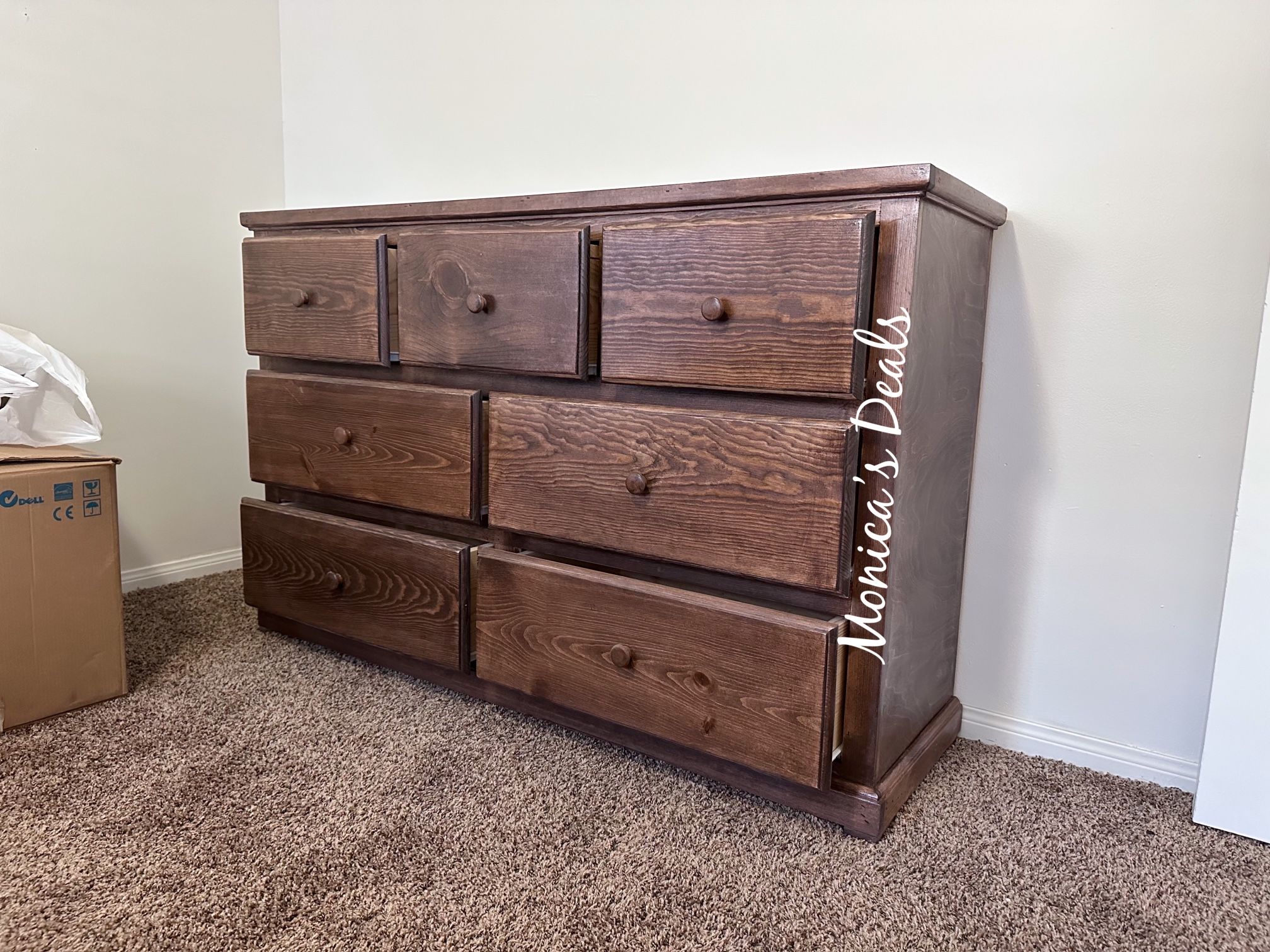 Solid Wood 60” Dresser $560