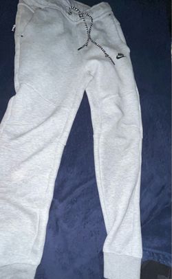 Nike tech cuffed sweats grey and black size small