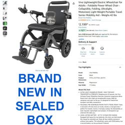 Vive Lightweight Electric Scooter / Wheelchair for Adults