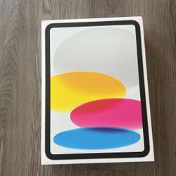 Apple iPad (10th Generation): with A14 Bionic chip, 10.9-inch Liquid Retina Display, 64GB, Wi-Fi 6, 12MP front/12MP Back Camera, Touch ID, All-Day Bat