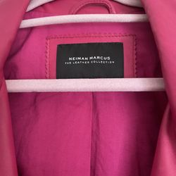 Newman Marcus Pink Leather Jacket