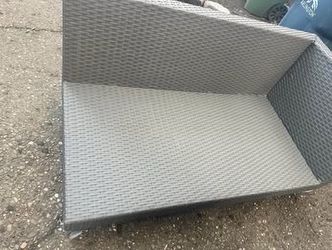 New not used high quality Comfortable two seater wicker sofa without cushions.