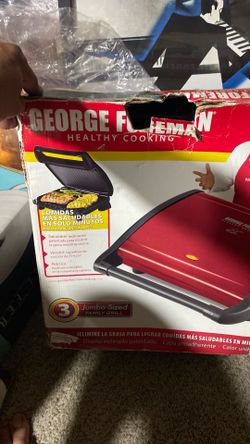 George Foreman Jumbo-Sized Family Grill Healthy Indoor GRV120CB