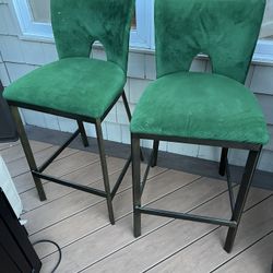 Green Velvet Stools 5 Available 