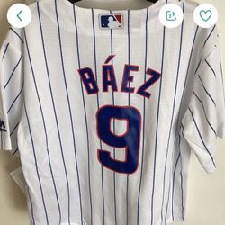 Javier Baez Chicago Cubs Majestic Youth Jersey 5/6