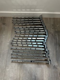 18 Chrome Straight Slatwall Display Hooks – Only $39 for the Entire Lot!