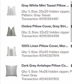 Throw pillows