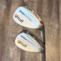 Wilson Staff Forged Dyna Powered 52° Gap Wedge & 56° Sand Wedge FAT Shaft Flex