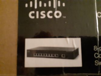 Cisco small business 8 port switch with gigabit uplinks
