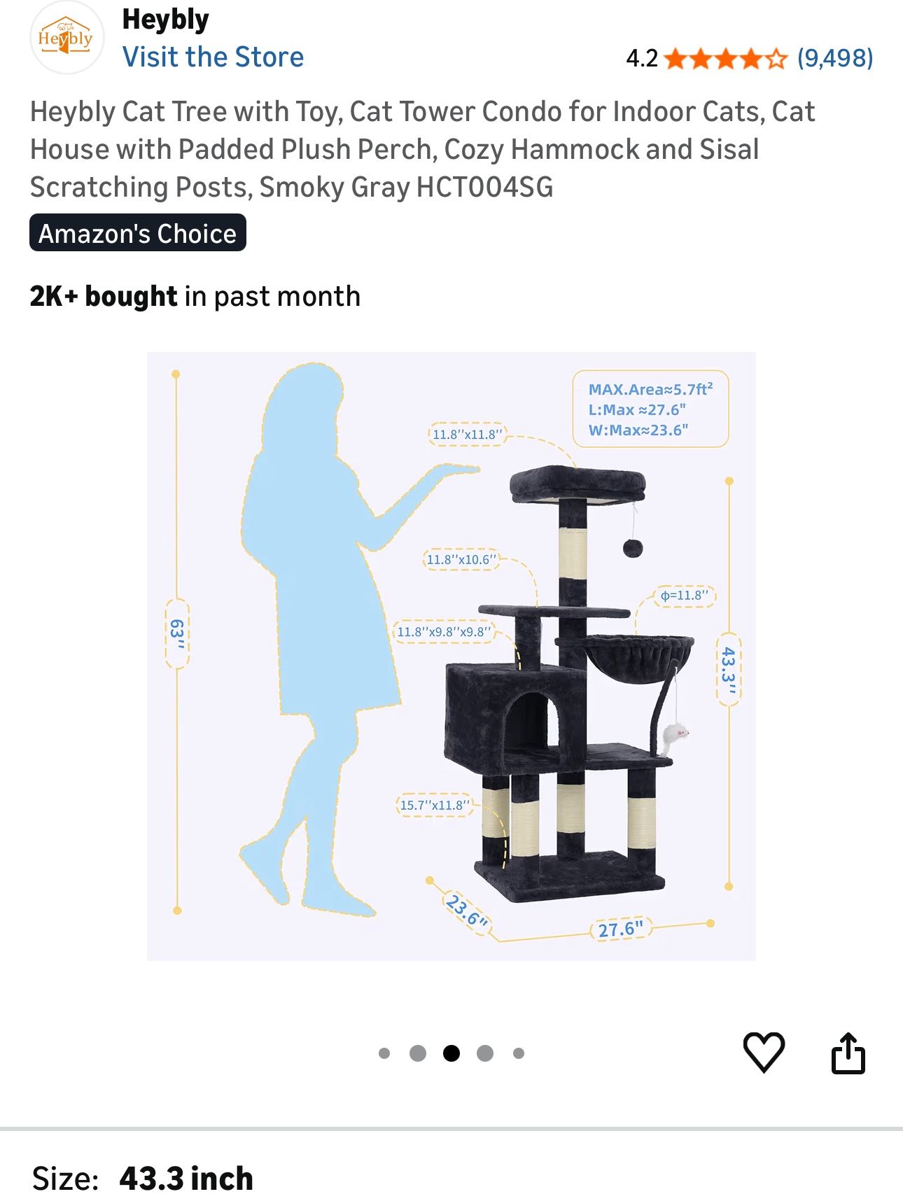 Cat Tree New In Box $35