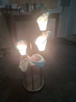 Brass touch on/off lamp