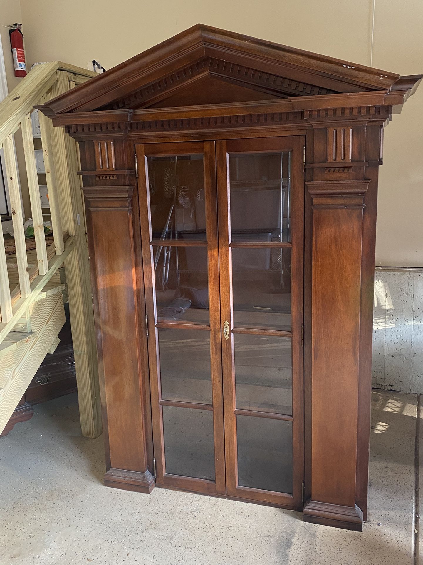 Beautiful, high-quality English-style bookcase in fair condition.