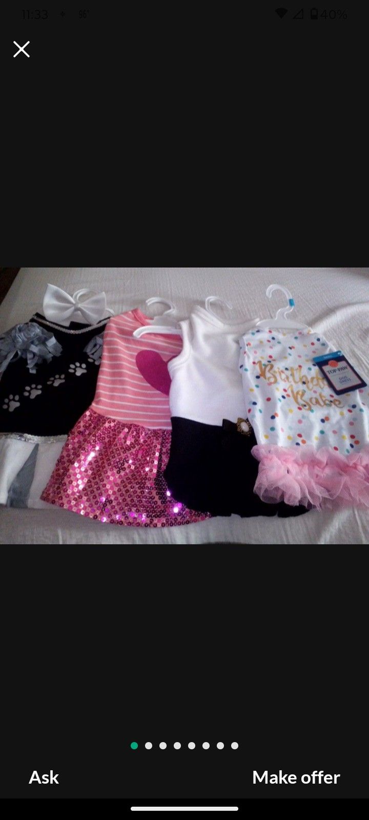 4 small dogs cute dresses (small)