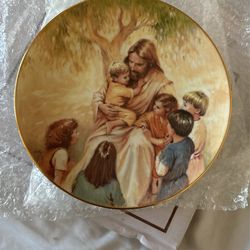 Let The Children Come To Me Ceramic Plate By Walter Rane