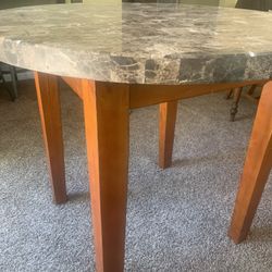 Acme Furniture Round Marble Table w/ Stools