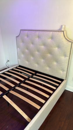 Free queen bed frame with storage