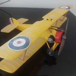 Testors "U-FLY-EM" U-Control Sopwith Camel. Not RC model airplane. .049 nitro engine. Sopwith  Camel engine  cowl cracked.. 