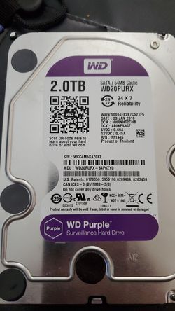 Hard drives 2TB  continuous duty also have bigger hard drives 4tb to 8tb