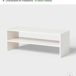 Shoe Rack Wood White